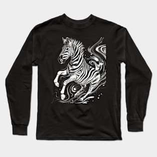 Zebra Artistic Representations Long Sleeve T-Shirt